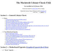 Tablet Screenshot of colourclassicfaq.com
